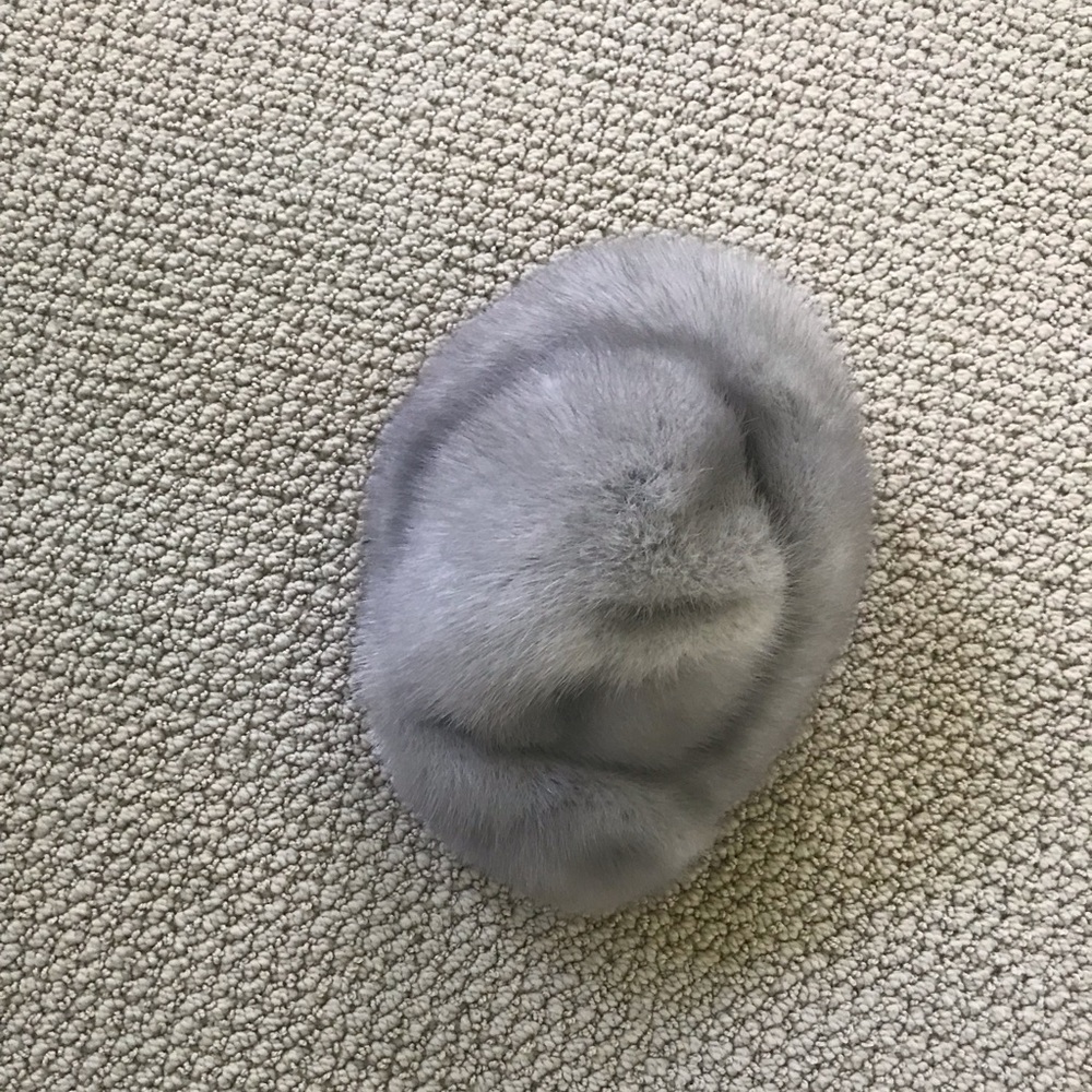 Vintage Mink Pillbox Style Hat